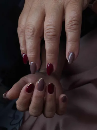 Aranyvonalú Bordó Harmónia 🍷✨